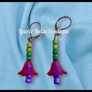 Tulip Purple Earrings